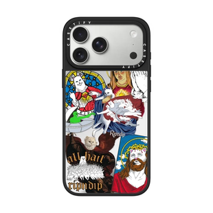 现货CASETiFY联名RIPNDIP中指猫贴纸满印适用苹果iPhone17 pro max磁吸手机壳16/15/14个性街头潮流保护套13