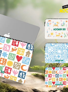 CASETiFY联名Moomin姆明80周年可爱童趣适用于苹果iPad/MacBook Pro 13/16寸笔记本电脑包海绵内胆包袋防摔套