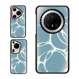 现货CASETiFY李沅禧ILLIT WONHEE分子气泡蓝色适用华为Pura 80 Pro手机壳Ultra/Pocket 2折叠Mate70Pro+个性