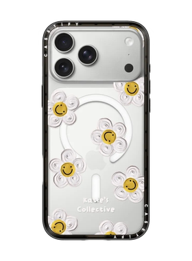 雏菊笑脸CASETiFY适用苹果iPhone17 Pro Max手机壳16/15/14磁吸潮牌网红ins风air高端防摔保护套13小众艺术12