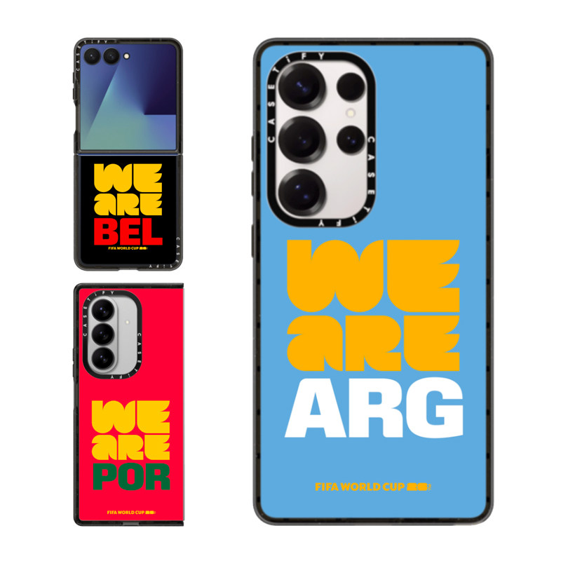 现货CASETiFY联名2026年国际足联世界杯国家定制适用三星S24/S25 Ultra手机壳Z Flip 7/Z Fold 6限量款保护套