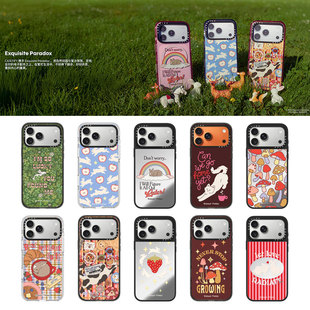 现货CASETiFY艺术家Exquisite Paradox复古童趣适用苹果iPhone17 pro max磁吸手机壳16/15/14可爱13保护套12