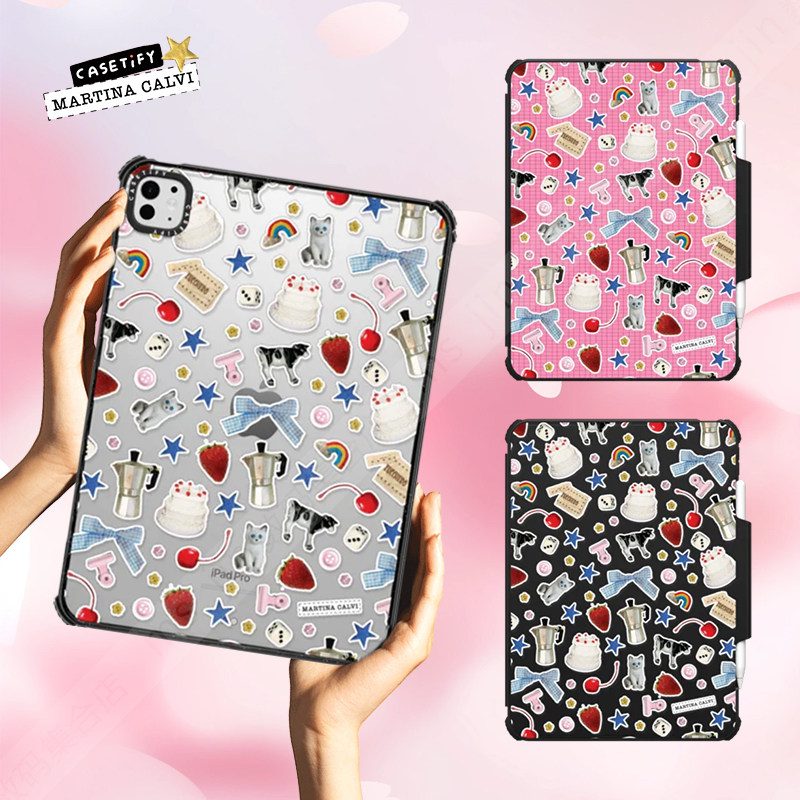 CASETiFY甜美手帐风装饰小贴纸适用苹果iPad Pro 11/13/12.9寸平板电脑保护套Air第3/4/5/6代mini/M2防摔壳M4