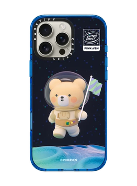 现货CASETiFY空间VEN适用苹果iPhone16 pro max手机壳15/14/13磁吸12小众艺术家卡通黑色宇宙小熊防摔保护套