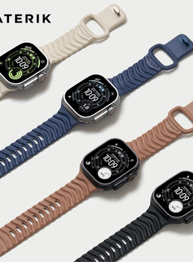 MATERIK氟橡胶手表带适用苹果Apple iWatch s10/11/Ultra 42-49mm