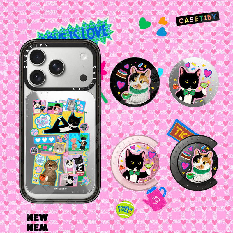 CASETiFY奶牛猫牛牛磁吸手机支架