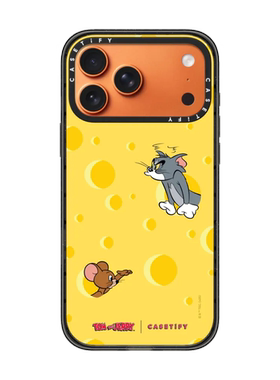 现货CASETiFY联名猫和老鼠芝士奶酪黄色适用于苹果iPhone17 pro max磁吸手机壳16/15/14限量卡通可爱保护套13