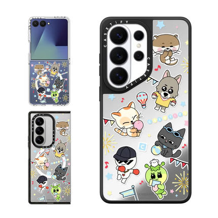 现货CASETiFY联名BBNEXDO门童贴纸满印适用三星S25/S26 Ultra手机壳Z Flip 7/Z Fold 6卡通可爱限量款保护套