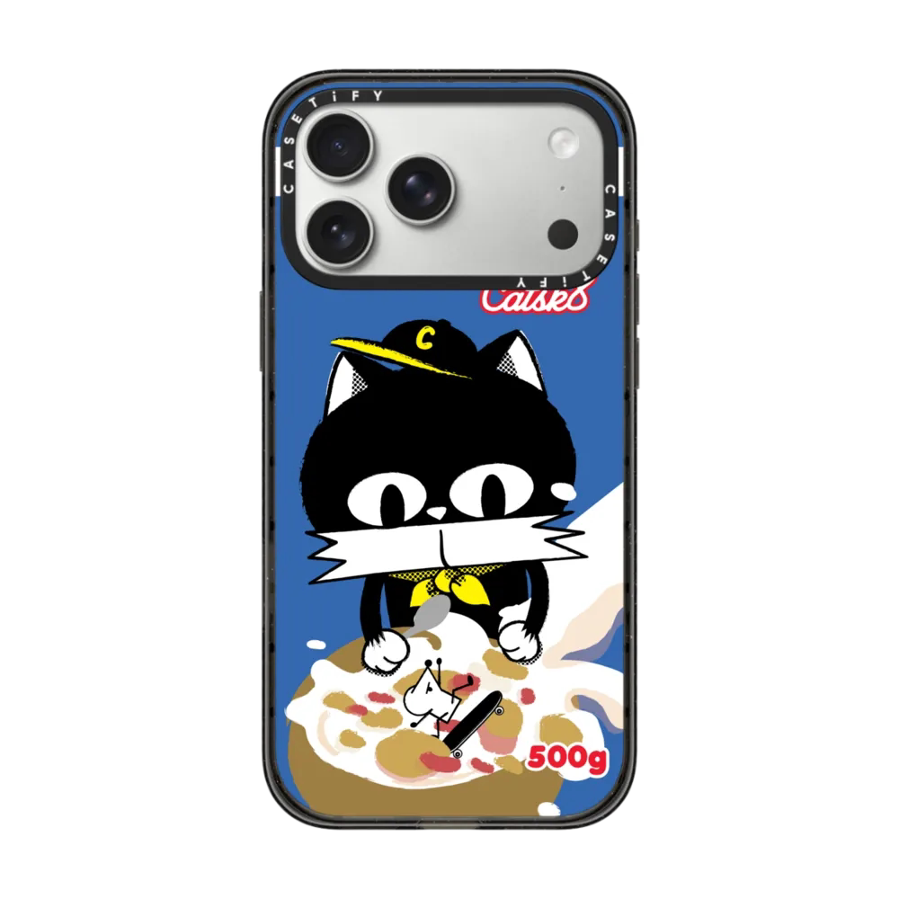 CASETiFY滑板小黑猫早餐手机壳