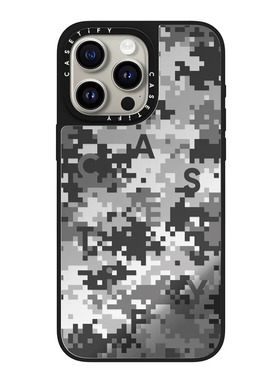 现货CASETiFY正品灰色迷彩适用苹果iPhone15 pro max磁吸手机壳14/13/12个性创意潮流小众高端全包防摔保护套
