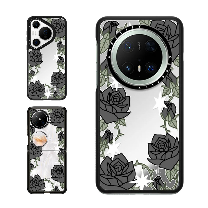 现货CASETiFY暗黑浪漫适用华为Pura 80 Pro手机壳Ultra/Pocket 2折叠Mate70Pro+个性潮流小众高端防摔保护套