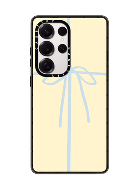 现货CASETiFY裹在蝴蝶结里黄色适用于三星S24/S25 Ultra手机壳Z Flip7/Z Fold 6/5时尚简约全包防摔保护套s23