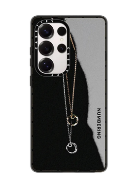 现货CASETiFY联名NUMBERING黑色3818适用于三星S25 Ultra手机壳Z Flip 7/6时尚潮流奢华高端限量款防摔保护套