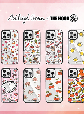 THEHOOD加拿大艺术家Ashleigh Green联名适用苹果iPhone16/15/14/pro/max磁吸手机壳镜面甜美清新防摔保护套