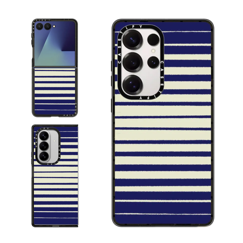 CASETiFY海军条纹适用三星手机壳