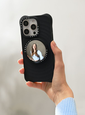 CASETiFY Snappy™ 鱼眼广角镜面磁吸手机支架指环立体桌面追剧架