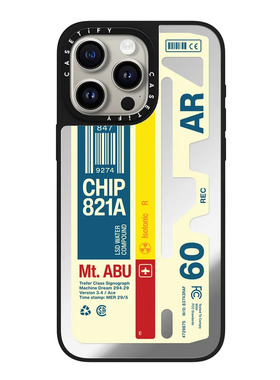 现货CASETiFY芯片821A适用苹果iPhone15 pro max磁吸手机壳14/13/12个性潮牌复古拼贴艺术家Kunel Gaur保护套