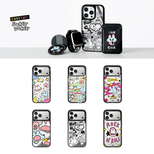 现货CASETiFY可爱呆萌Sukeydokey趣味贴纸涂鸦适用苹果iPhone17 pro max磁吸手机壳16/15/14治愈plus保护套13