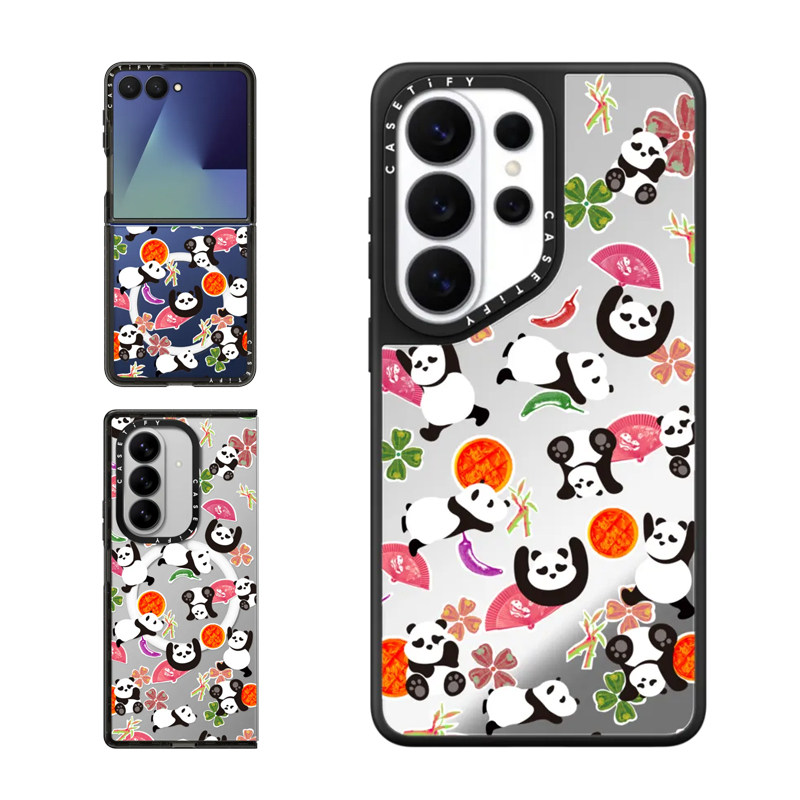 现货CASETiFY成都城市限定食神胖达适用三星S25/S26 Ultra手机壳Z Flip7/Z Fold 6/5创意国潮熊猫保护套s24+