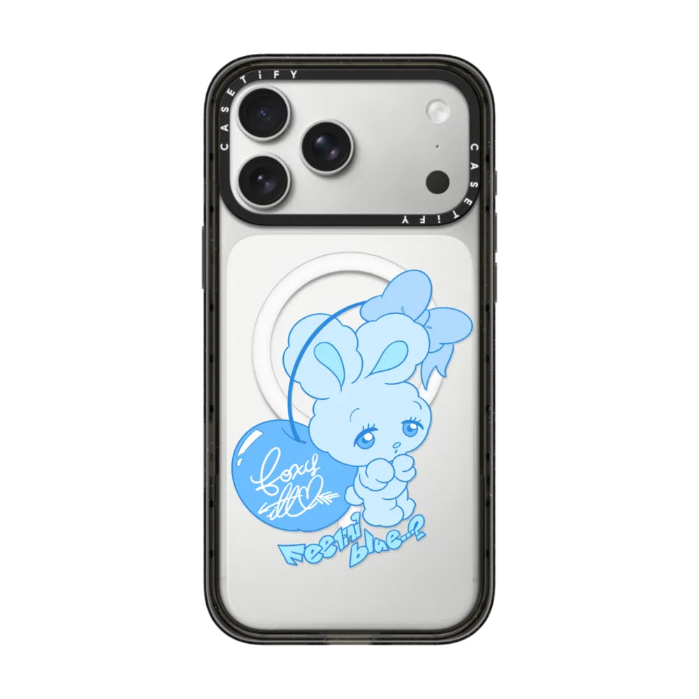 CASETiFY蓝色忧郁大眼兔子手机壳
