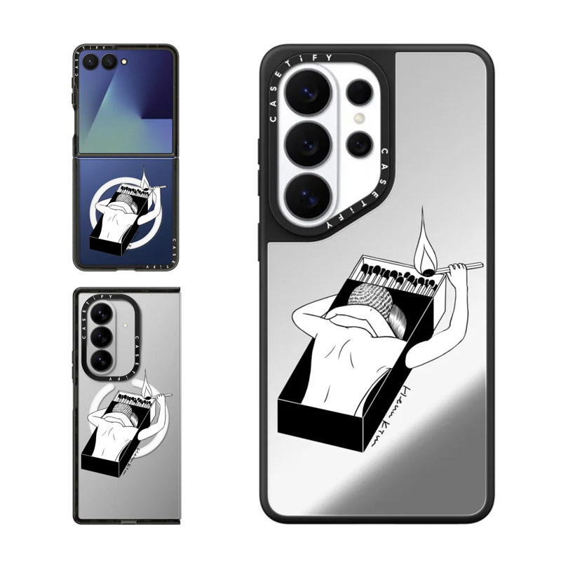 现货CASETiFY让我们燃烧适用三星S25/S26 Ultra手机壳Z Flip7/Z Fold 6/5个性创意小众高端独特防摔保护套s24