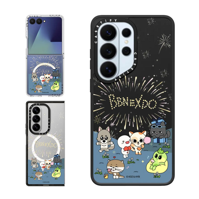 现货CASETiFY联名BBNEXDO门童绚丽烟花适用三星S25/S26 Ultra手机壳Z Flip 7/Z Fold 6卡通可爱限量保护套S24