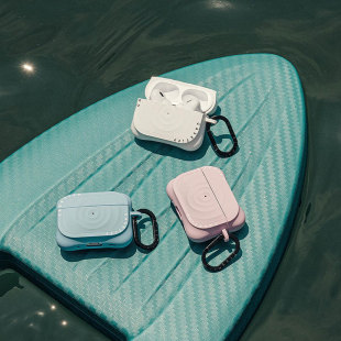4代Max夏日小清新白色波浪软硅胶壳 现货CASETiFY波漾适用苹果AirPods pro 2代无线蓝牙耳机保护套AirPods
