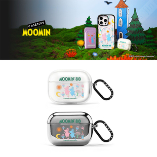 4代限量防摔壳 CASETiFY联名Moomin姆明80周年可爱童趣适用苹果AirPods pro 2代无线蓝牙耳机保护套airpods