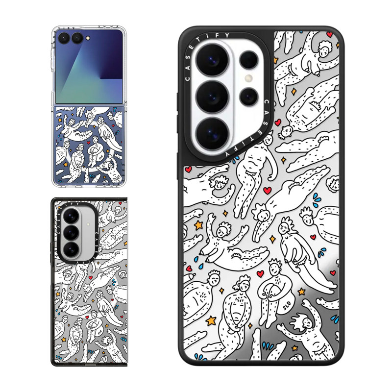 现货CASETiFY彩虹爱之约适用三星S25/S26 Ultra手机壳Z Flip7/Z Fold6/5创意艺术小众高端独特防摔保护套s24+