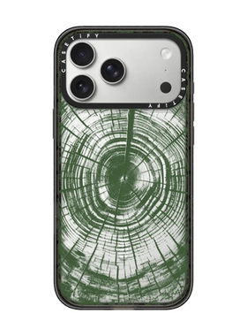 现货CASETiFY正品绿色年轮适用苹果iPhone17 pro max磁吸手机壳16/15/14个性潮牌13小众高端全包防摔保护套12