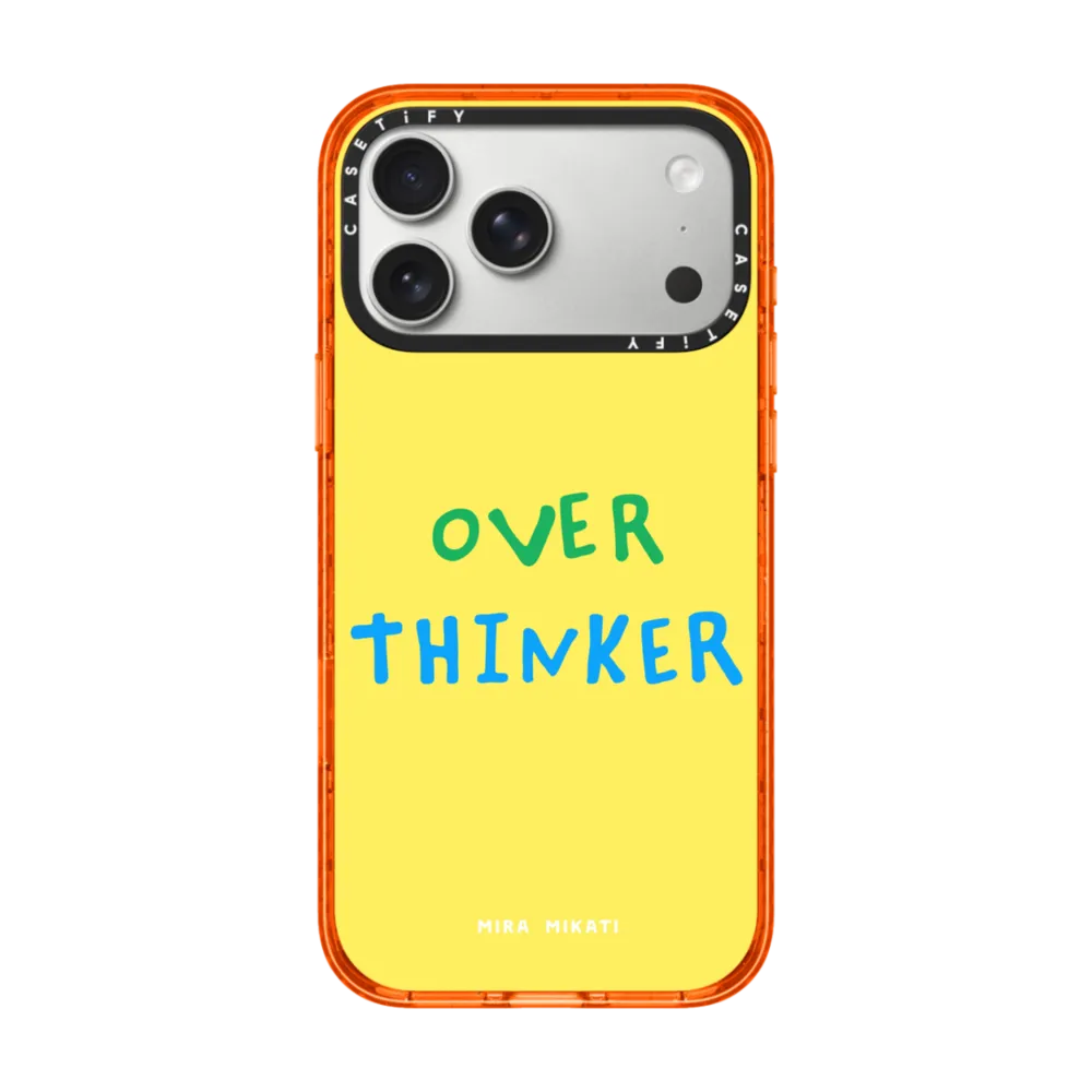 现货CASETiFY想太多适用苹果iPhone17 Pro Max手机壳16/15/14磁吸13插画艺术家Mira童趣字符趣味防摔保护套12