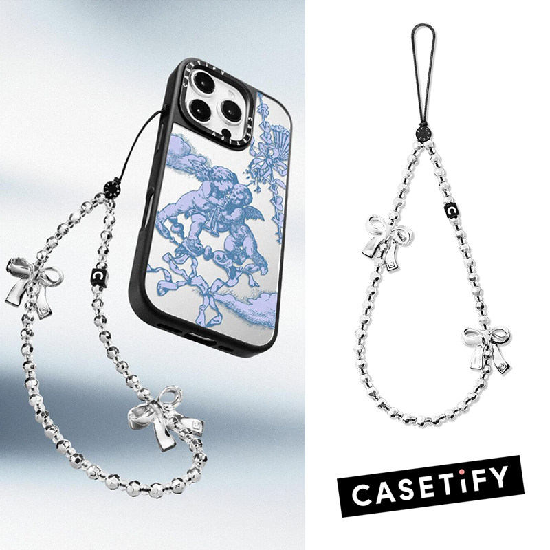 CASETiFY金属蝴蝶结手机链挂件