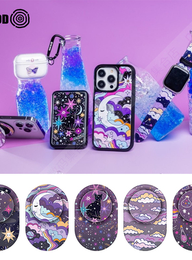 THE HOODxCarly Watts艺术家联名Flippy啪嗒椭圆磁吸手机支架桌面