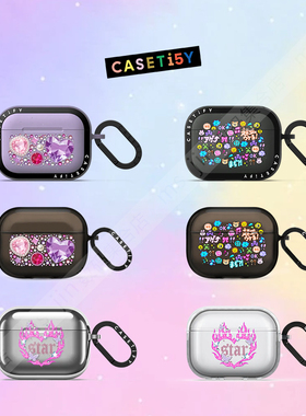 CASETiFY日本复古GAL系时尚甜酷辣妹专属适用苹果Airpods pro 2/3代无线蓝牙耳机保护套Airpods 4代防摔软壳