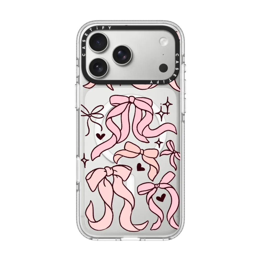 现货CASETiFY粉色浪漫蝴蝶结领结适用苹果iPhone17 pro max手机壳磁吸16/15/14甜美仙女ins风13防摔保护套12,3C数码配件,手机保护套/壳,淘宝优惠券,粉丝福利购,淘宝优惠卷