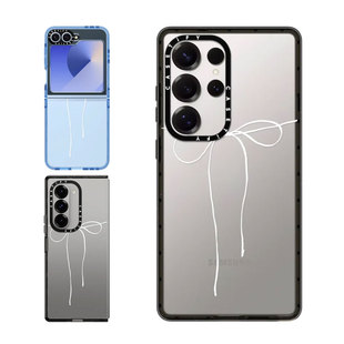 Flip Ultra手机壳Z 5小众简约轻奢ins风超火透明保护套s23 现货CASETiFY答谢蝴蝶结适用三星S24 Fold S25