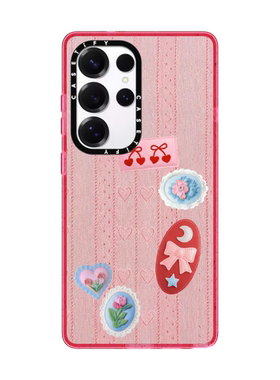 现货CASETiFY我的粉红色毛衣适用三星S24/S25 Ultra手机壳Z Fold 7/6/5创意复古小众轻奢ins风防摔保护套s23