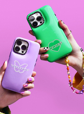 Y2K可定制写名字立体泡芙款casetify适用苹果iPhone16 Pro Max手机壳15/14蓬蓬保护套绿色紫色全包防摔Q弹13