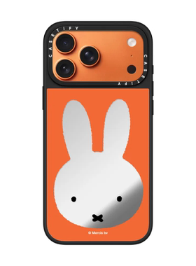 现货CASETiFY联名米菲兔子布朗红橙色镜框适用苹果iPhone17 pro max磁吸手机壳16/15/14卡通限量镜面保护套13