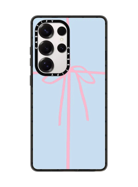 现货CASETiFY裹在粉蝴蝶结里蓝色适用三星S24/S25 Ultra手机壳Z Fold 7/6/5时尚潮牌小众高级感防摔保护套s23