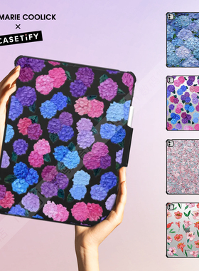 CASETiFY厚涂花卉艺术Ann Marie Coolick适用苹果iPad Pro 11/13/12.9寸平板电脑保护套Air第5/6/7代翻盖式壳
