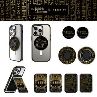 CASETiFY联名大英博物馆磁吸手机支架指环扣卡包支撑桌面追剧神器
