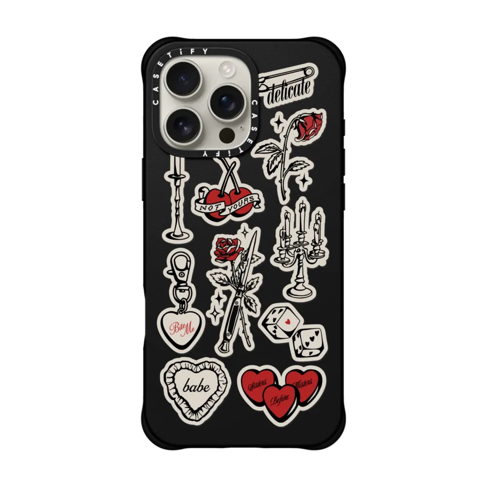 CASETiFY爱的闪光皮质款适用苹果iPhone16 pro max磁吸手机壳15/14/13素皮/荔枝皮革时尚高端情人节ins保护套