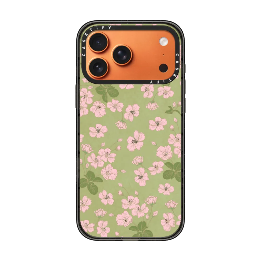 现货CASETiFY樱花抹茶适用苹果iPhone17 Pro Max手机壳16/15/14磁吸13时尚复古小众轻奢春日花卉防摔保护套12