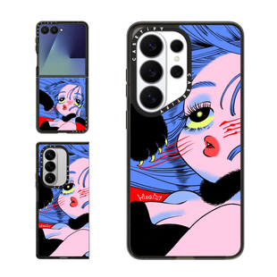 现货CASETiFY刮擦艺术家HIZGI适用三星S25/S26 Ultra手机壳Z Flip7/Z Fold 6/5时尚潮流y2k甜酷防摔保护套s24