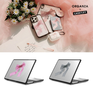 CASETiFY时尚 2025款 Pro 16寸电脑笔记本保护壳Air防摔套2022 潮牌欧根纱蝴蝶结适用于苹果MacBook