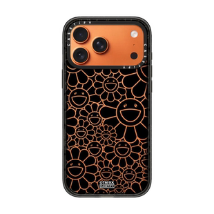 现货CASETiFY联名村上隆多花黑色定制可写字适用苹果iPhone17 pro max磁吸手机壳16/15/14个性潮流13保护套12