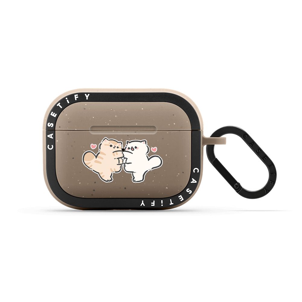 与爱共舞猫咪casetify适用苹果Airpods pro2代无线蓝牙耳机保护套Airpods 3/4代卡通可爱猫咪防摔软壳子防丢
