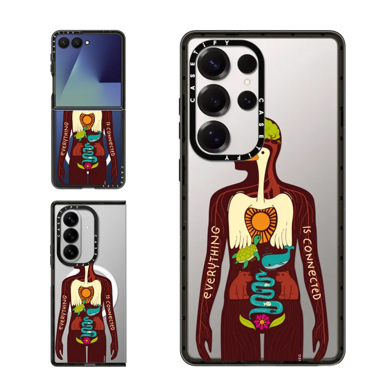 现货CASETiFY万物皆有关联适用于三星S24/S25 Ultra手机壳Z Flip7/Z Fold 6/5创意个性独特高端防摔保护套s23