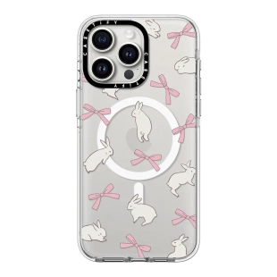 max手機(jī)殼15 casetify兔子絲帶適用蘋果iPhone16 12磁吸可愛(ài)小眾高級(jí)感蝴蝶結(jié)少女心套 pro 趙露思同款